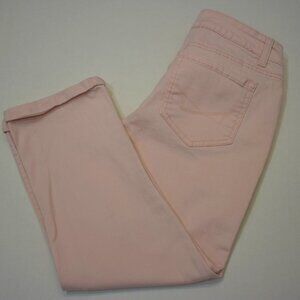 Vintage America BOHO Crop Capri Light Pink‎ Stretch